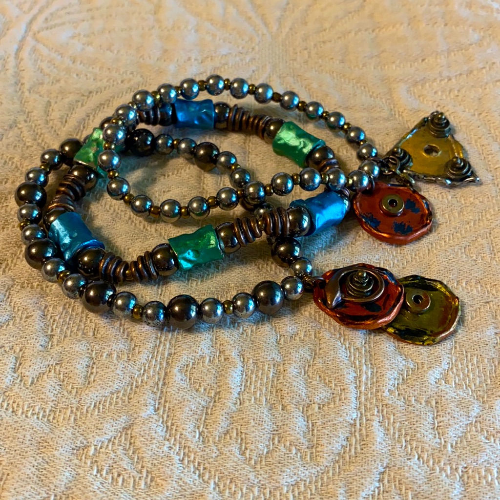 Stackable Art Deco Stretch Bracelets